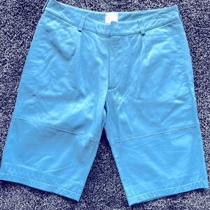 Versace leather shorts